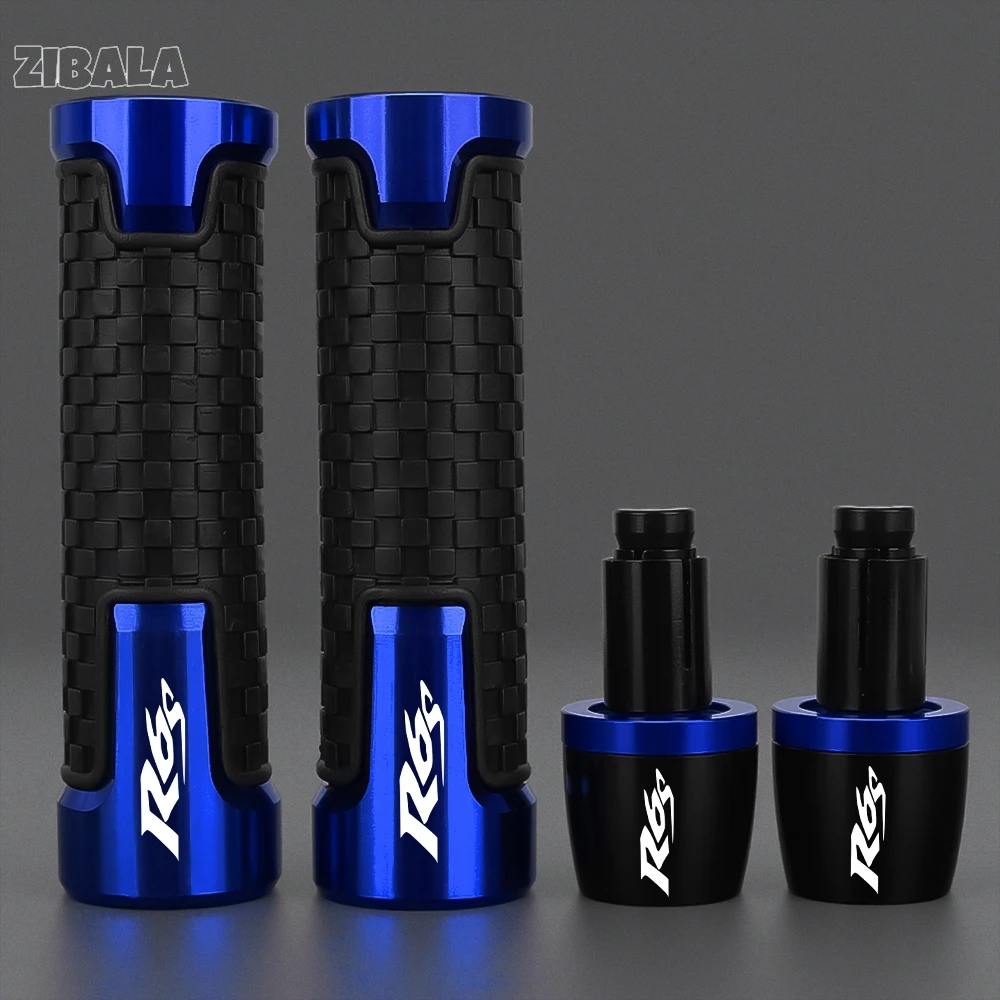 

For YAMAHA R6S R6SUSAVERSION 2006 2007 2008 2009 Hand Grips with Bar End Weights Non-Slip Handle Throttle Grip Slider Plug Cap