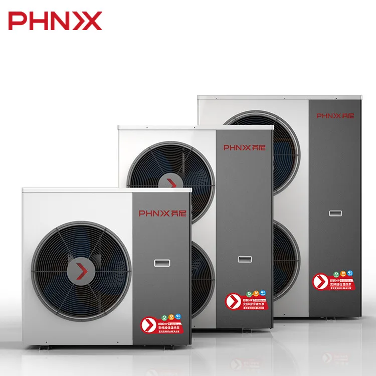 PHNIX -30C R410A Bomba de calor China Evi Bomba de calor de agua 10kW 20Kw Bomba de calor Inversor de aire a agua 14Kw