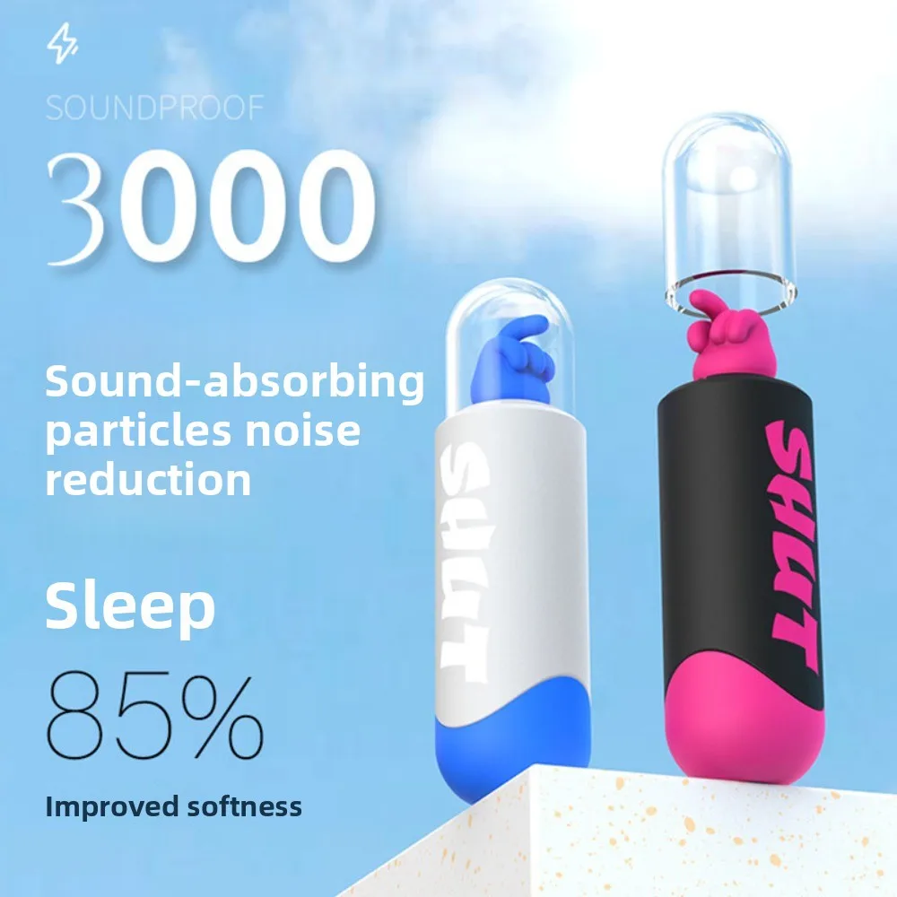 Creative Fist Shaped Memory Foam Earplugs High Noise Reduction Low Pressure Comfort for Sleep Snore Blocking Reusable Travel