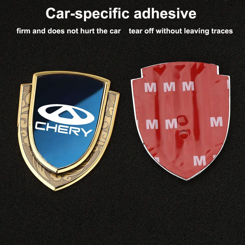 Car Sticker Emblems Side Shield Car Styling Logo Badge Auto Body Sticker For Chery Tiggo 8 Arrizo 5 pro gx 5x eQ7 tiggo 7 Pro