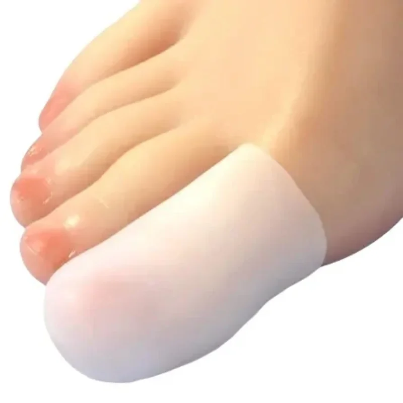 8Pcs=4Pairs Toe Protector Silicone Big Toe Plugs Unisex Toe Pads and Sleeves Finger Foot Care Pain Relif