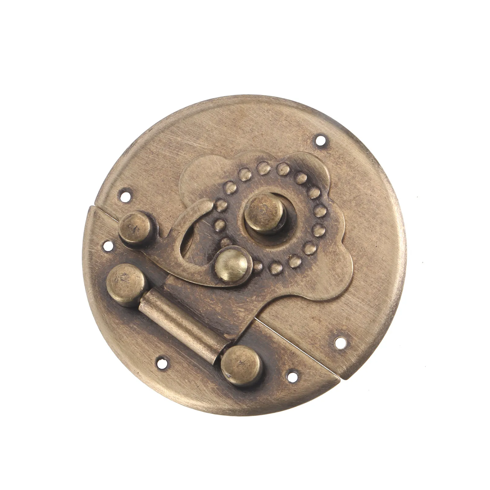 1Pcs Retro Style Decorative Lock Copper Jewelry Replacement Buckle Vintage Wooden Cabinet Latch DIY Box Buckle