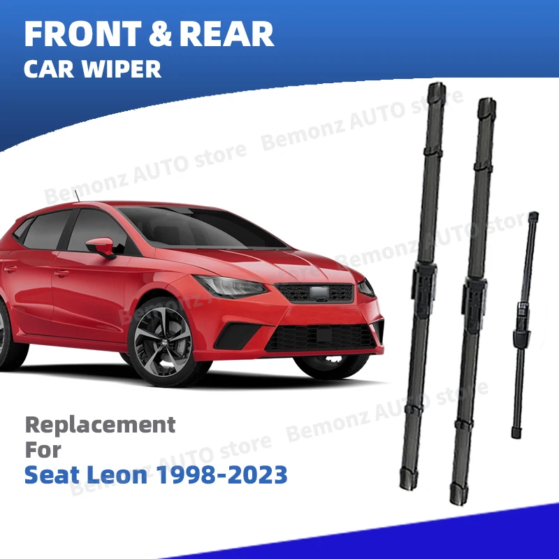 

Левая передняя и задняя щетка стеклоочистителя для Seat Leon 1M MK1 1P MK2 5F MK3 KL MK4 1998-2023 Cupra, аксессуары для ветрового стекла 2016 2020