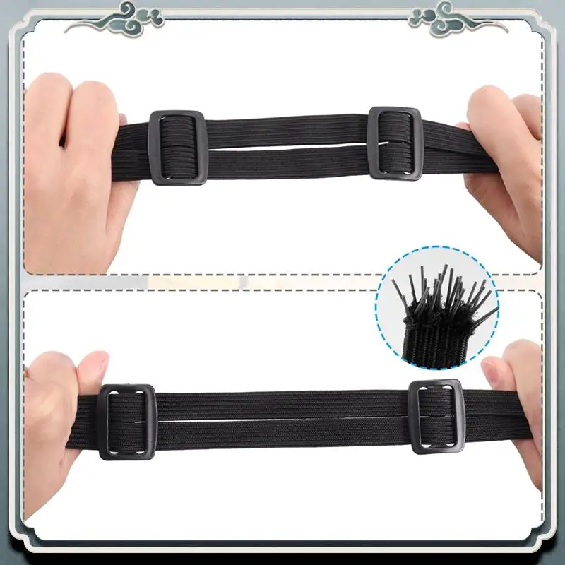 AC76-3 PCS Motorcycle Helmet Rope High Retractable Black Luggage Helmet Mesh Elastic Rope Strap With Cargo Net