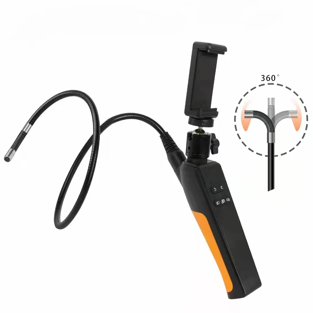 Three-in-one industrial endoscope 1080P 360-degree rotating automobile chassis engine pipe door seam inspection