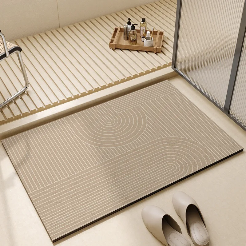 

Bathroom Mat Absorbent Diatom Mud Mat 40x60cm Wabi-Sabi Dirt Resistant Wear Resistant Foot Mat Quick Dry Non-Slip Toilet Mat