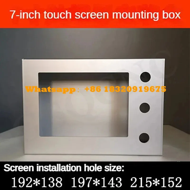 

7 Inch Aluminum Alloy Touch Screen Installation Box Industrial Text Machine Interface Control Box DIY
