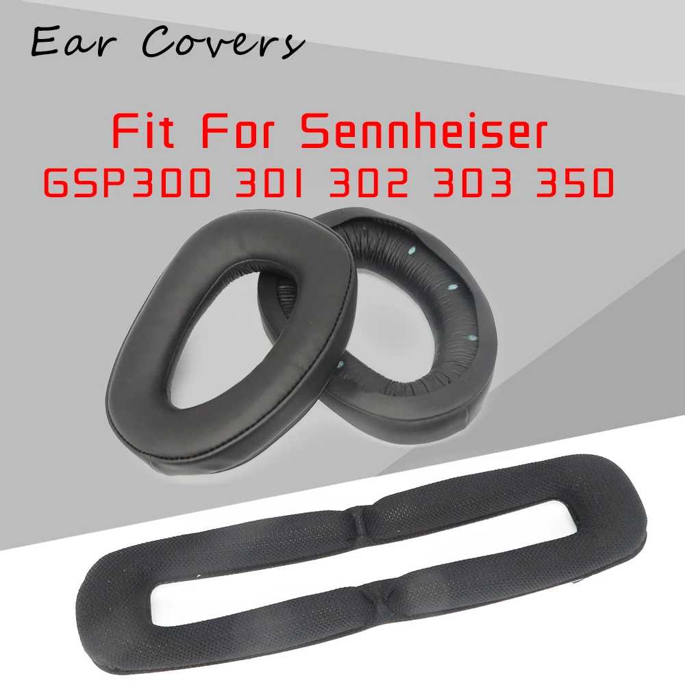 

Earpads For Sennheiser GSP 300 301 302 303 350 Headphone Headpad Earcushions Protein Velour Pads Memory Foam Ear Pads