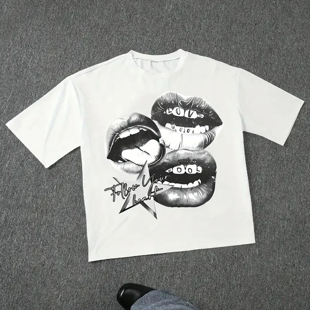 Harajuku Letter Graphic T Shirts Y2k Men Women Hot Street Oversized Y2k T Shirt Pro Choice Vintage Top Tee Female Male Clothing