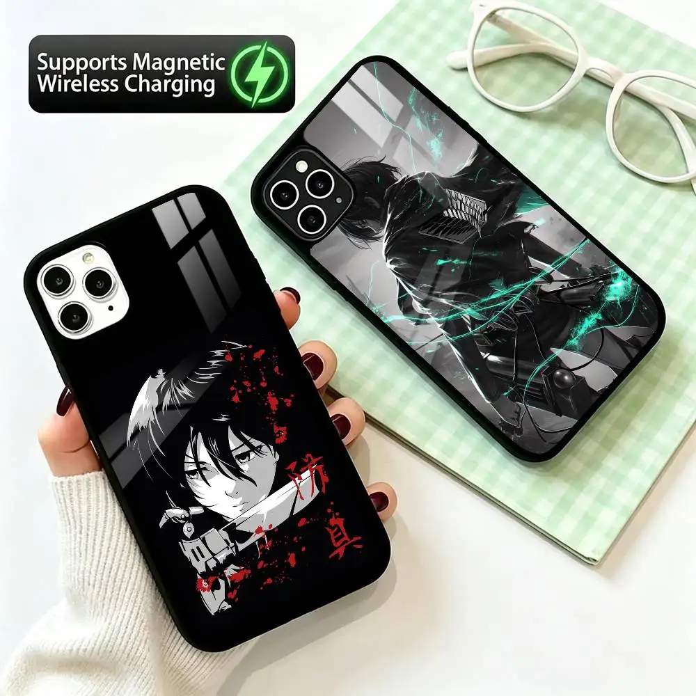 capa-de-telefone-mikasa-ackerman-attack-on-titan-para-iphone-17-16-15-14-13-12-11-plus-pro-suporta-carregamento-magnetico-sem-fio