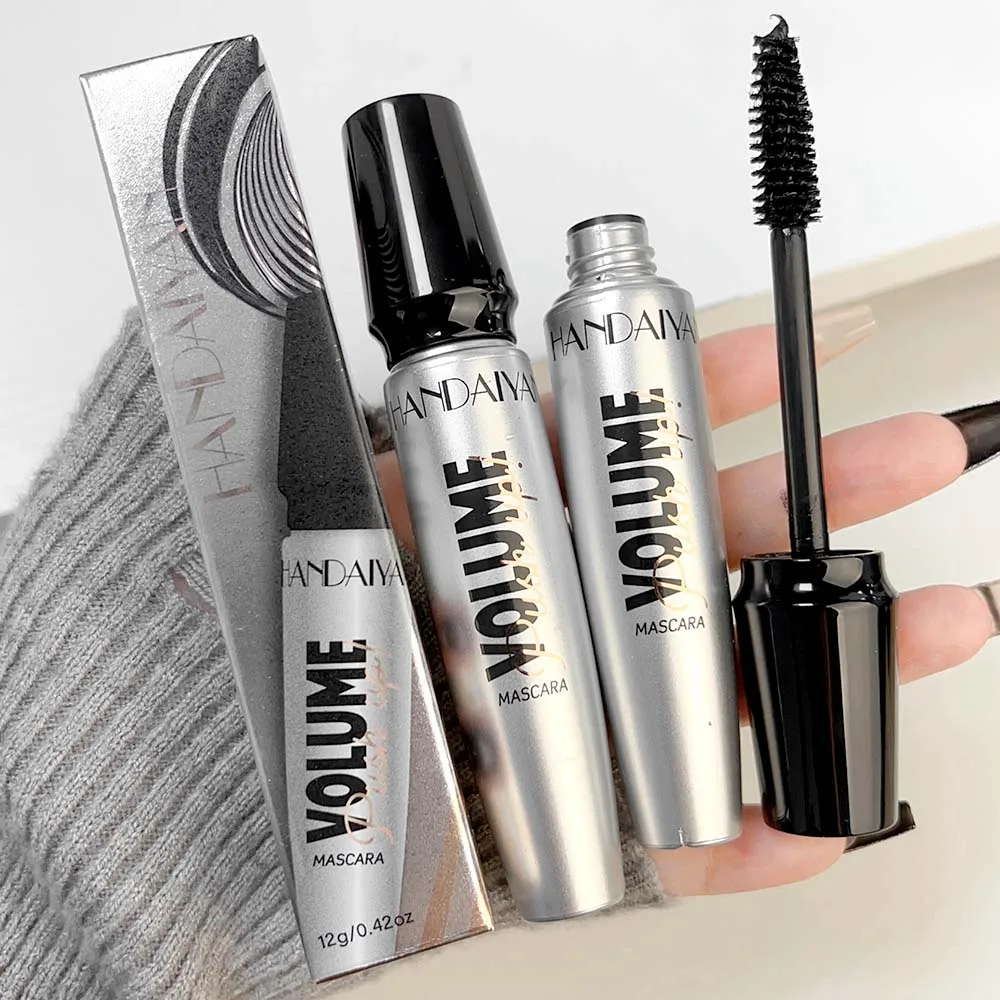 Dikke Krullende Wimpers Verlenging Mascara Waterdicht Natuurlijk Sneldrogend Niet-bloeiende Zwarte Mascara Ogen Make-up Schoonheid Cosmetica