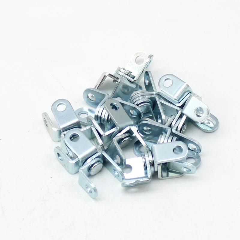 6pcs Special Special-shaped Hinges Small Miniature Bending Iron Plating Blue Zinc Hinge