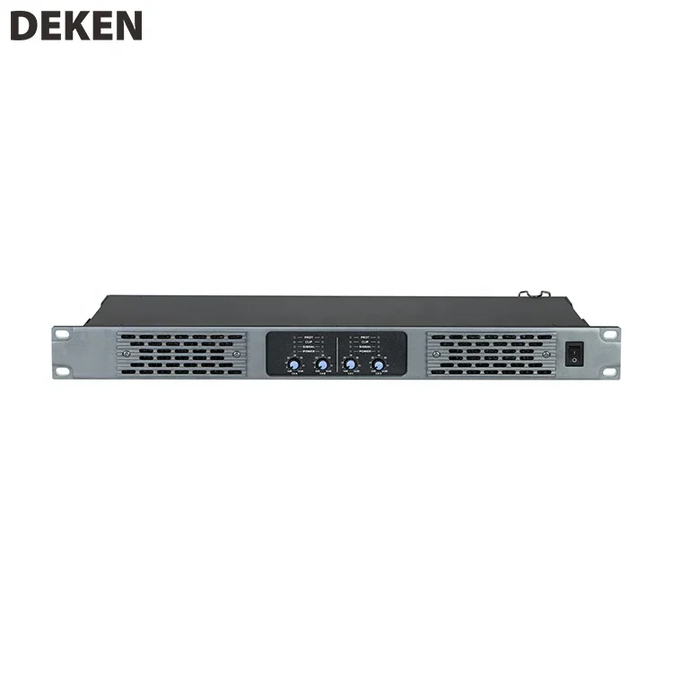 DEKEN DA-4200 Professional 4 Channel Audio  Amplifier 8 Ohms 200w Power Amp 1U Class D Sound Digital Power Amplifier