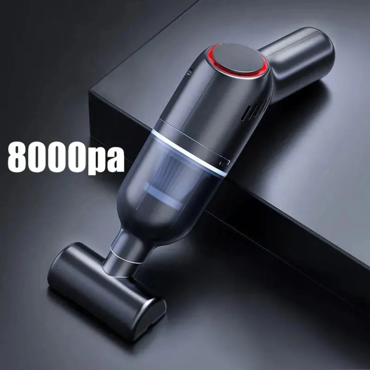 New Powerful High Suction 120W Portable Wireless Handheld Mini Car Vacuum Cleaner, Rechargeable Lightweight 8000pa Vaccum for We