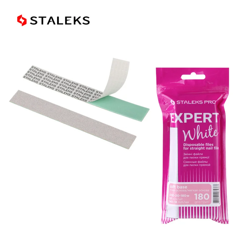 

Staleks High Quality Disposable Nail Sponge Polishing Bar Stainless Steel Plate Nail Manicure Polishing Frosted Strip Set Tools