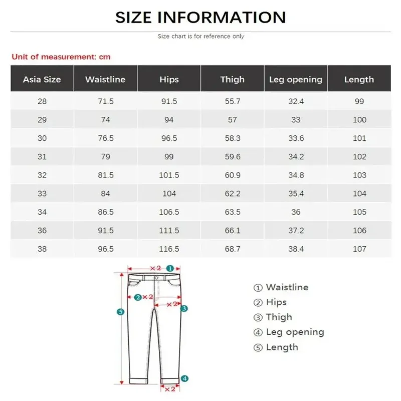 Men's Fleece Warm Jeans Autumn Winter Fashion Quality Business Long Pants Retro Classic Denim Trousers Casual Stretch Slim Jean