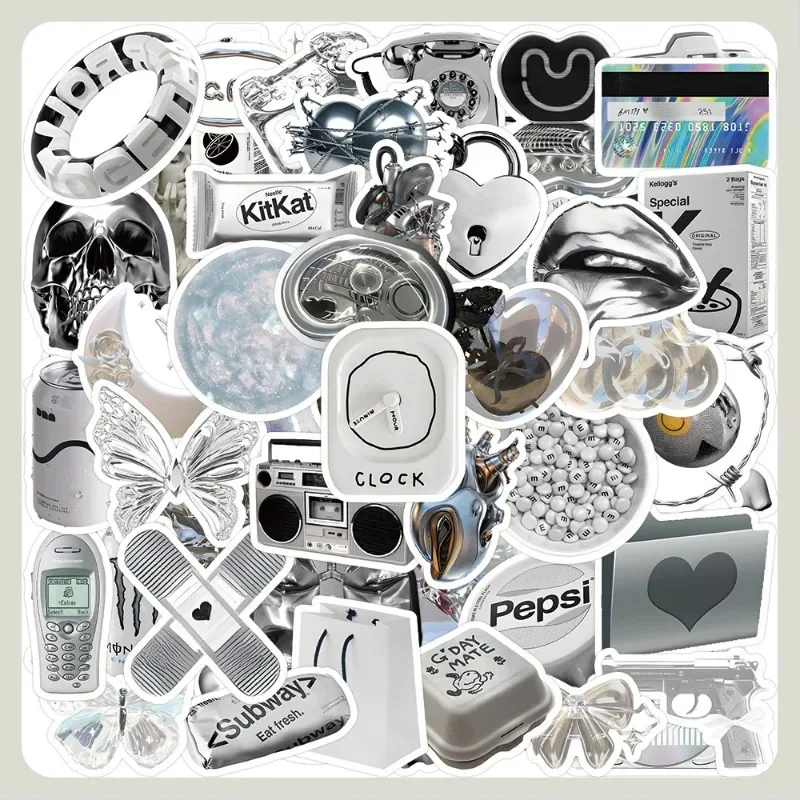 60Sheet Lovely Butterfly Sticker Shiny Fashion Stationery Sticker DIY Decorative Scrapbook Luaage Sticker Student