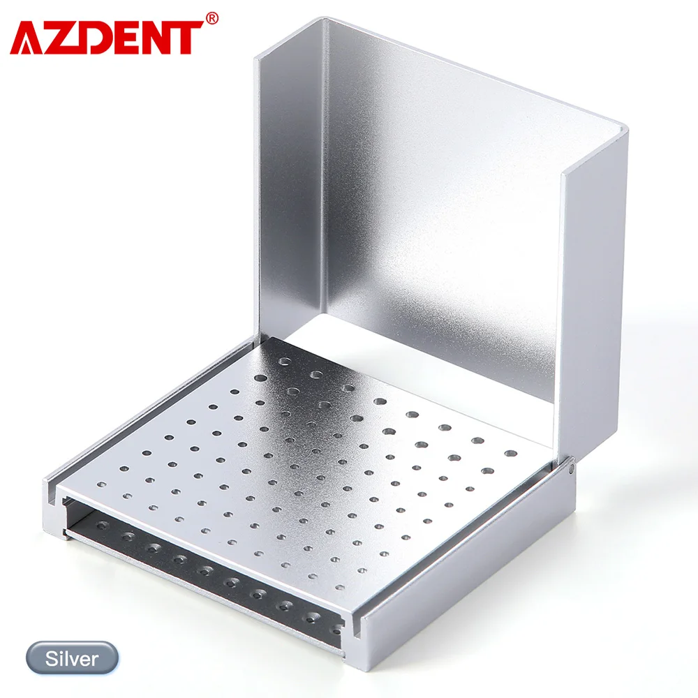 Dental 86 Holes Bur Holder Box Cleaning Stand 135℃ Autoclavable For High/Low Speed Dental Burs