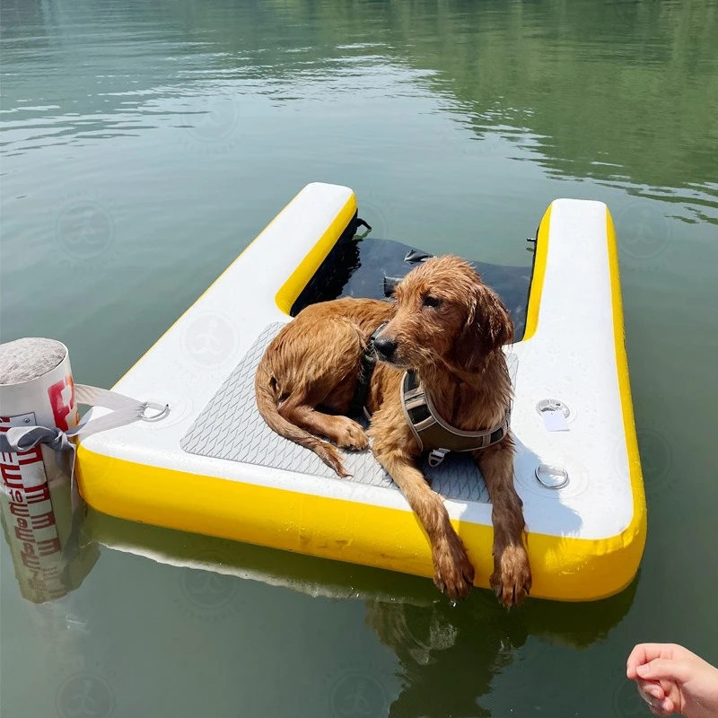 Dog Ladder Water Entertainment EVA Skid Board Yacht Inflatable Combination Surf Bodyboard Pet Water Assist Board