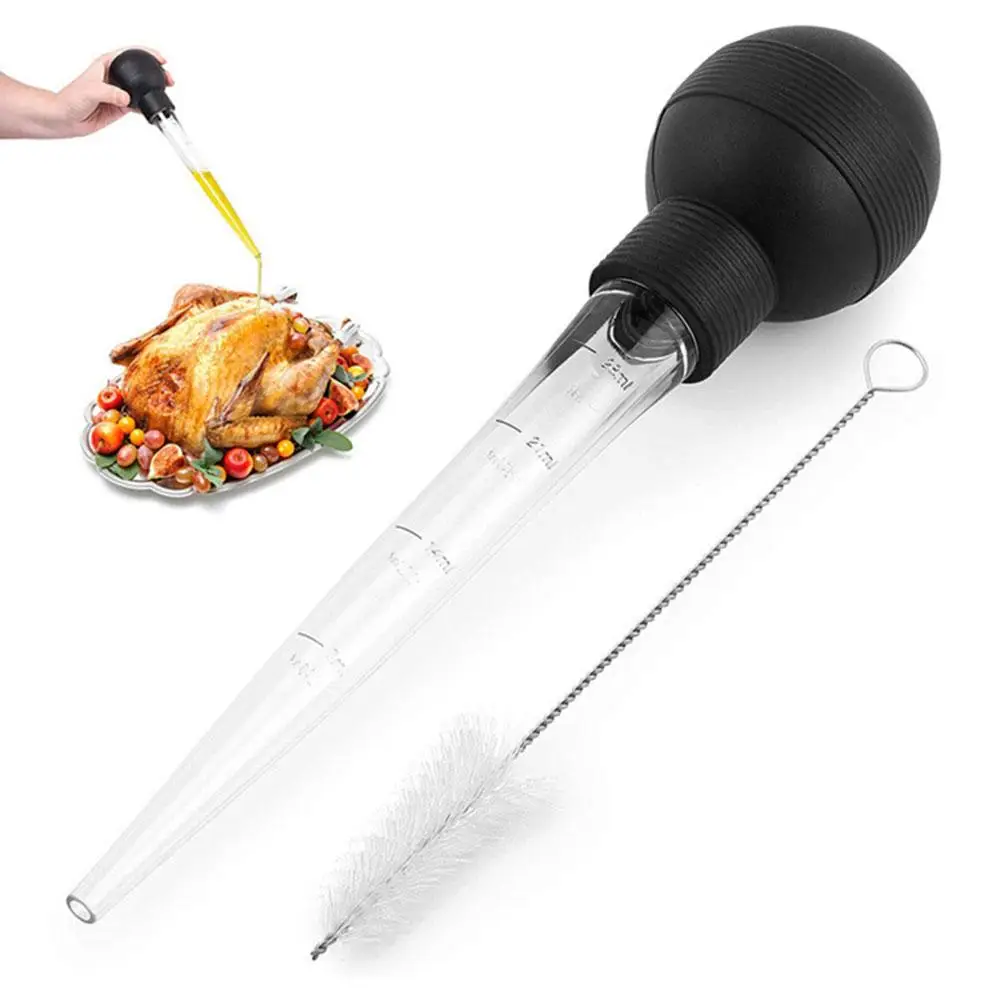 Cooking Kitchen Chicken Turkey Poultry Bbq Food Flavour Bbq Tube Turkey Syringe Pump Poultry Baster Cooking Food Chicken Me U0e7