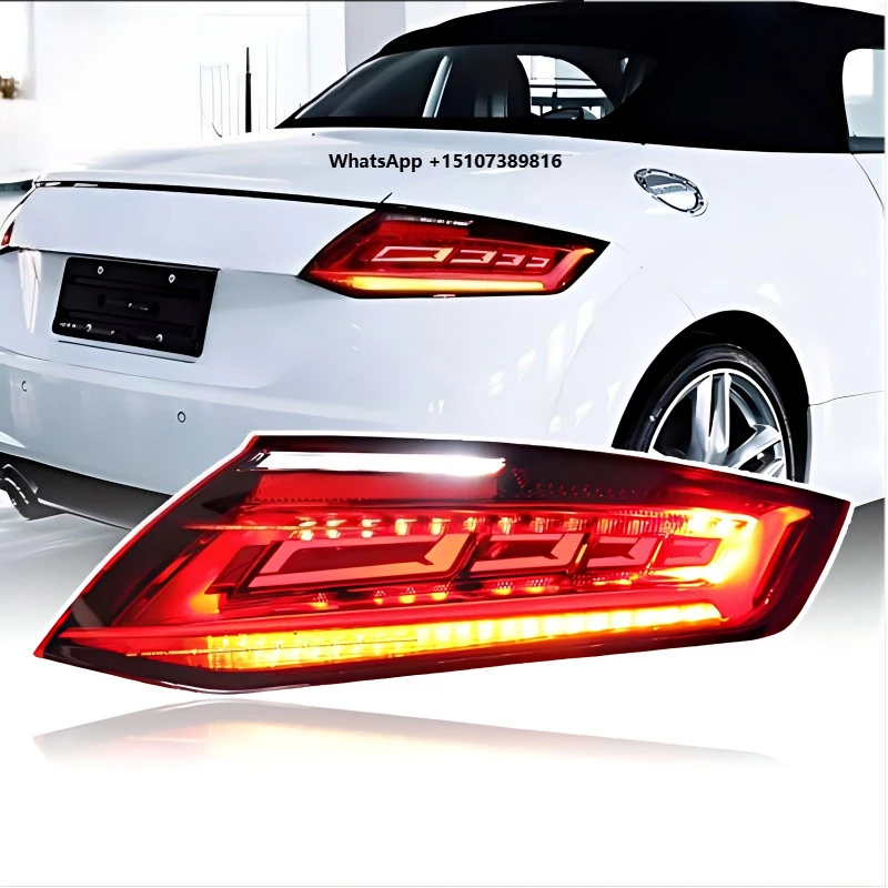 Car Tail Lights Assembly for TT 2015-2018 Tail Lamps Automatic Taillights Daytime Turn Signal Rear Lamps