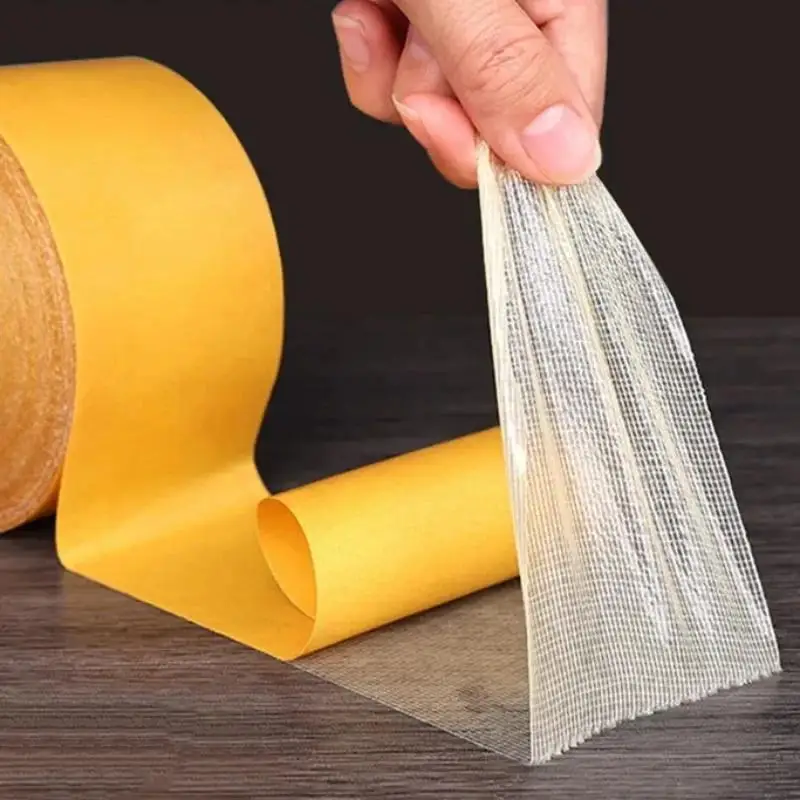 1pc Strong and Versatile Double Sided Tape with Grid for Office, Wedding, Exhibition, Carpet and Balloon Fixing - Hand Tearable