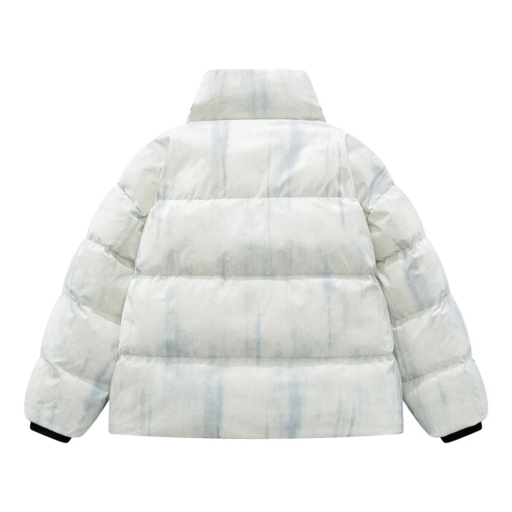 8XL Tie Dye Parka Uomo Autunno Inverno Pane Giacca da uomo Spessa Calda Giacca imbottita di alta qualità Donna Urban Streetwear Cappotto