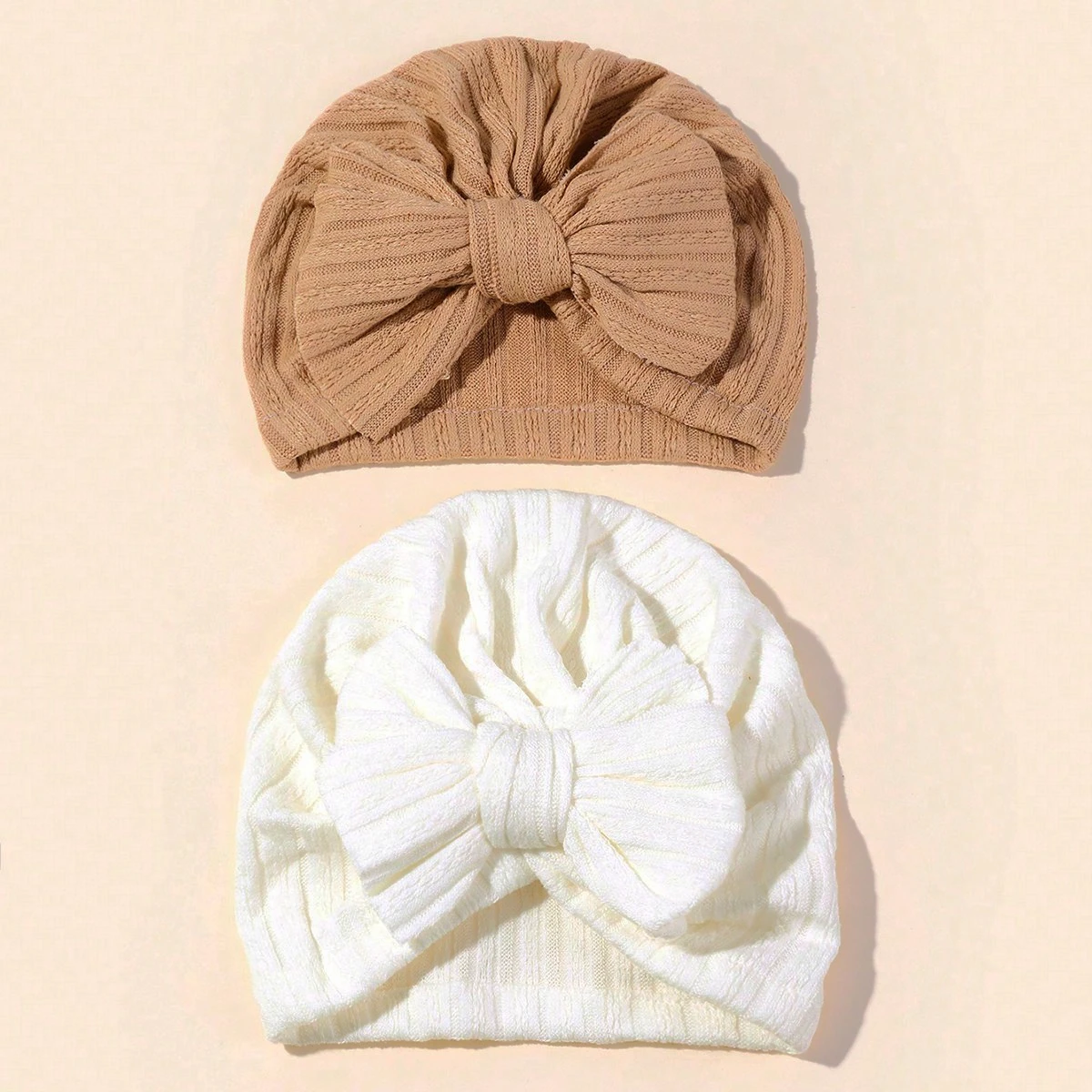 หมวกไหมพรมเด็กทารก ฤดูใบไม้ร่วง ฤดูหนาว น่ารัก สีพื้น หมวกเด็กผู้หญิง โบว์ใหญ่ หมวกผ้าโพกหัว นุ่ม หมวกเด็กอ่อน ฤดูใบไม้ผลิ หมวกบีนนี่ ผ้าพันศีรษะ