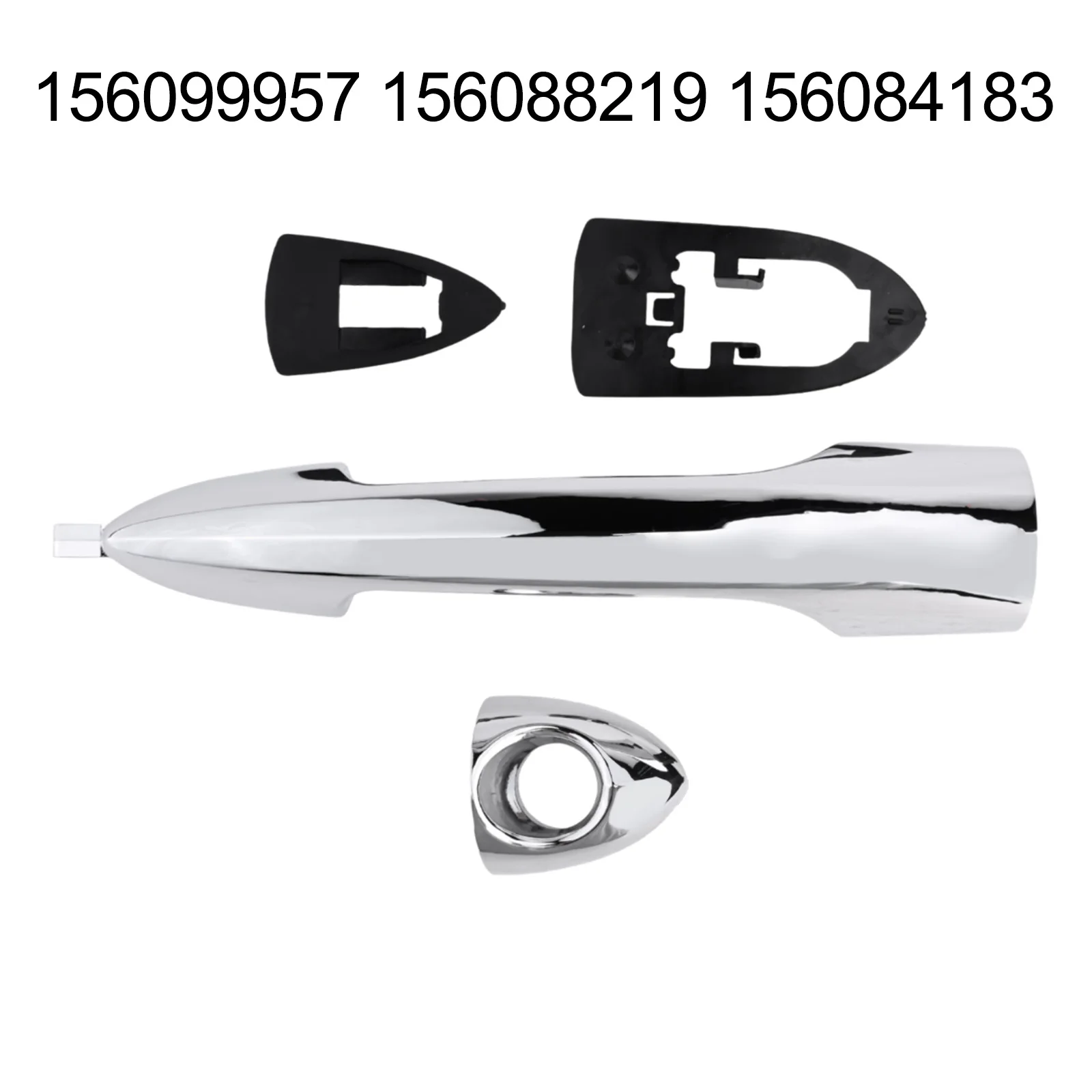 Silver Door Handle Front Outer Door Handle Vehicle Maintenance Silver Anti-corrosion High Universality Fitment