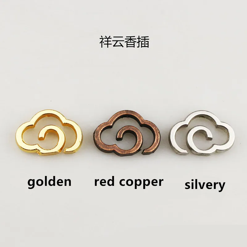 Incense Burner Holder Vertical Cloud Retro Alloy Stick Incense Buddhism Coil Censer Home Office Craft Burner Bottle Stick Holder