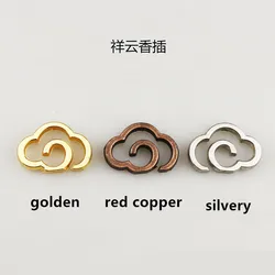 Incense Burner Holder Vertical Cloud Retro Alloy Stick Incense Buddhism Coil Censer Home Office Craft Burner Bottle Stick Holder