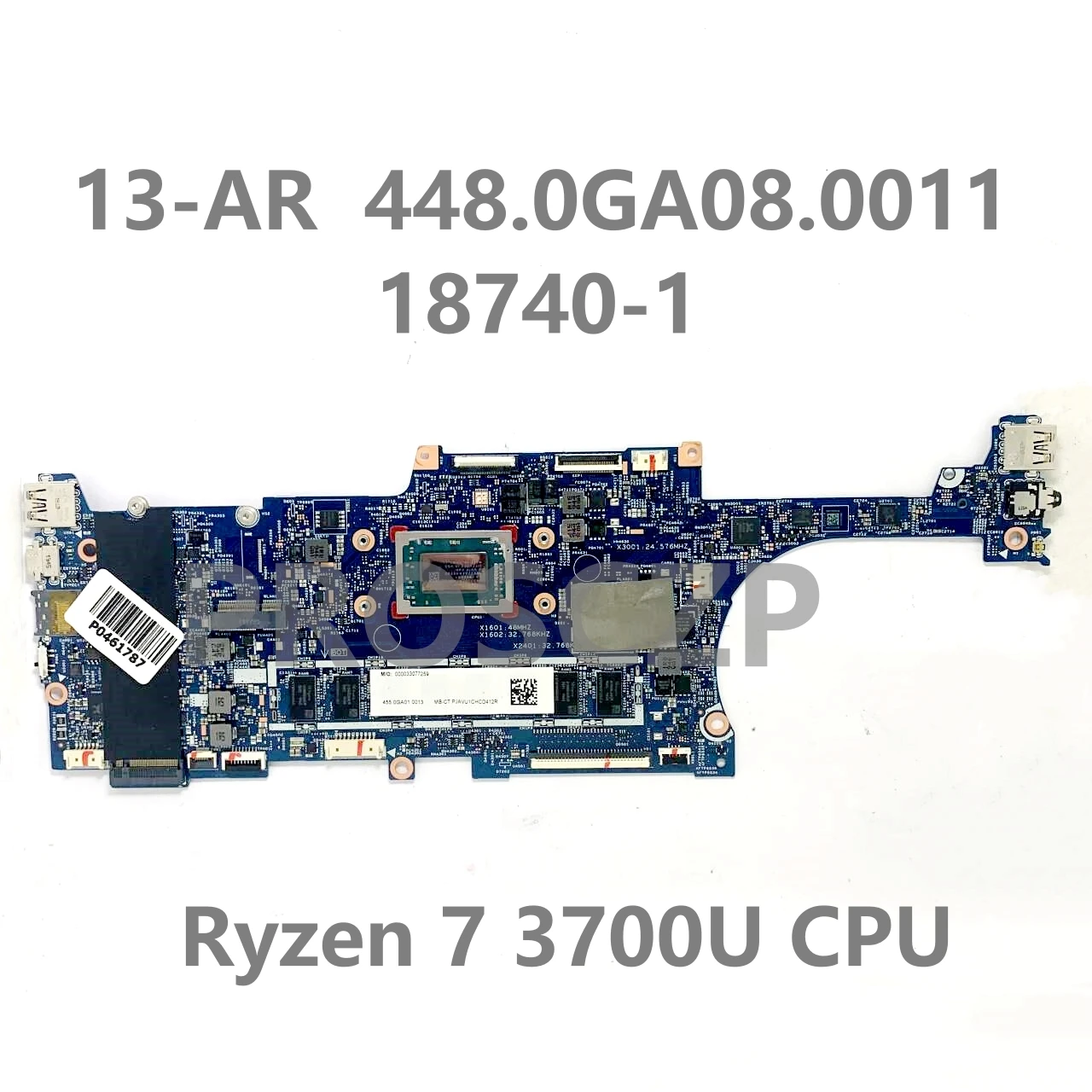 448.0GA08.0011 18740-1 High Quality Mainboard For HP ENVY X360 13-AR Laptop Motherboard With Ryzen 7 3700U CPU 100% Working Well