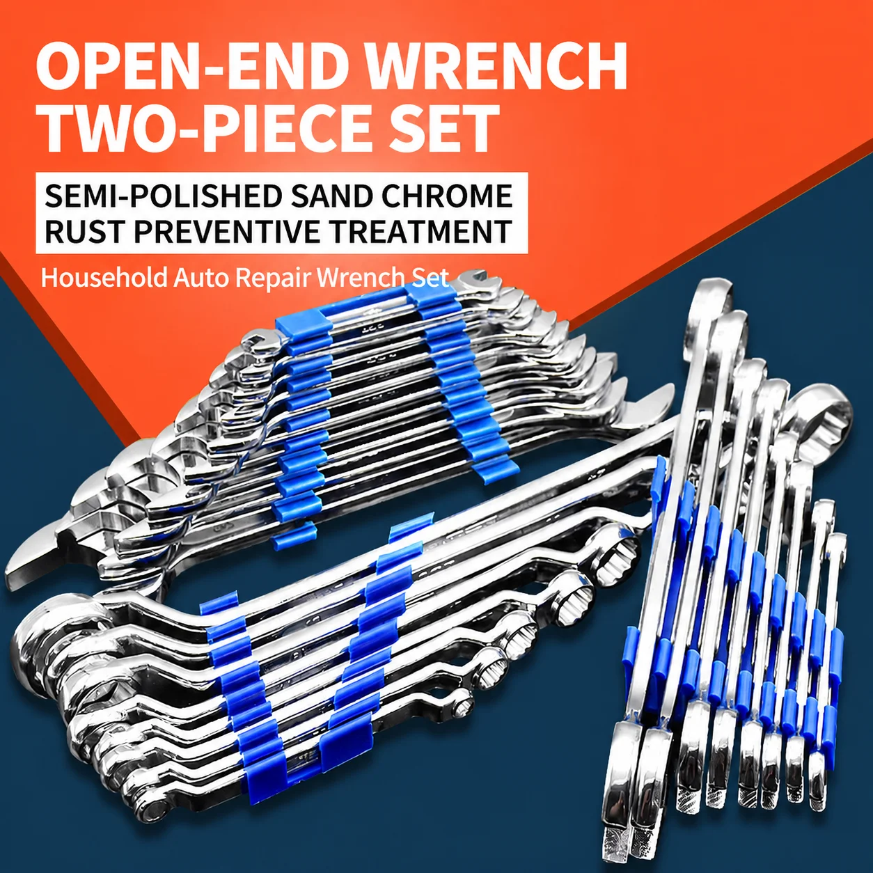 Auto Repair Plum Blossom Dongcheng Open-end Wrench Set Fork Shangshang Household Tools Dual-purpose Spanner Double-headed Keys