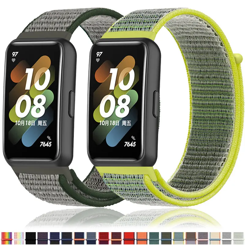 Nylon Loop Strap For Huawei band 8 / Band 7 Strap Wristband Breathable Smart Bracelets Accessories for Huawei band 8 Watchbands