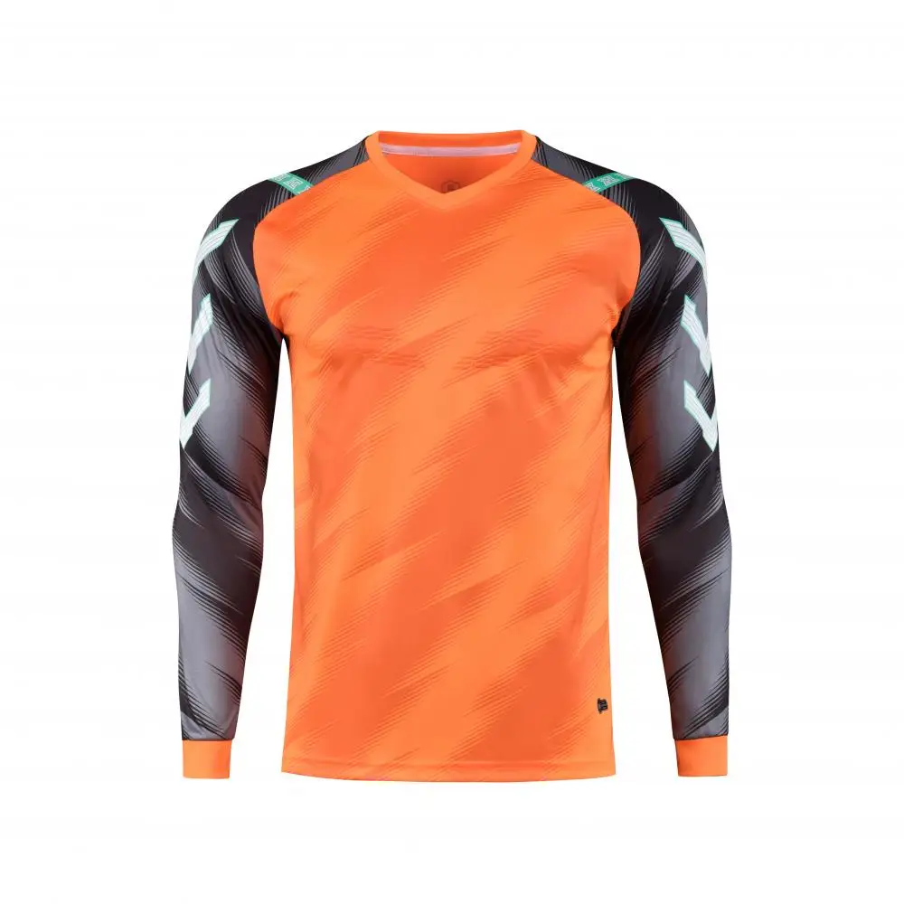 Long sleeve football goalkeeper jersey free print number and name 8006 Casual sports Spanish Champions League training clothes