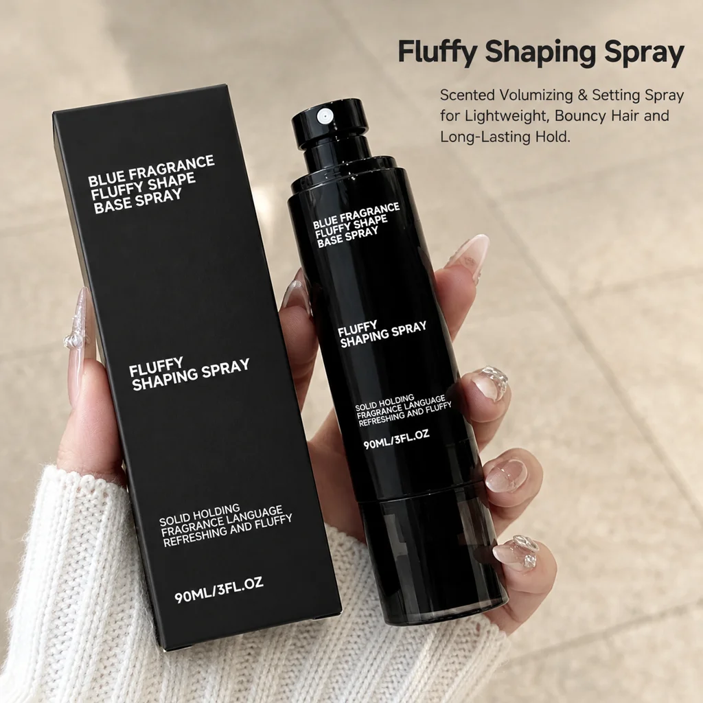 Fluffy Volumizing Hair Spray Texturizing Fine Mist Root Lifter Liquid Oil Control Lock Styling Scented Refresh Beauty 90ml