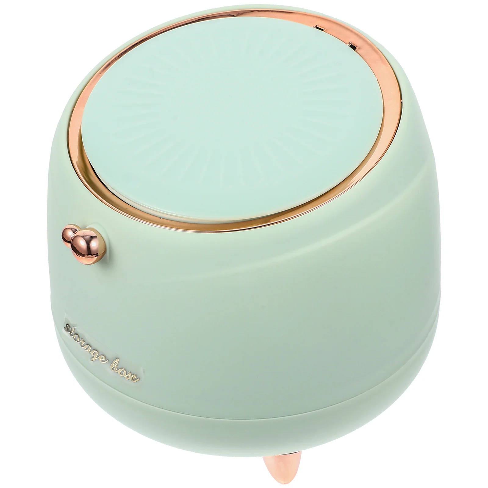 

Mini Trash Can Plastic Green Desk Garbage Container Waste Bin Home Office Reusable Storage Solution Kitchen Lid