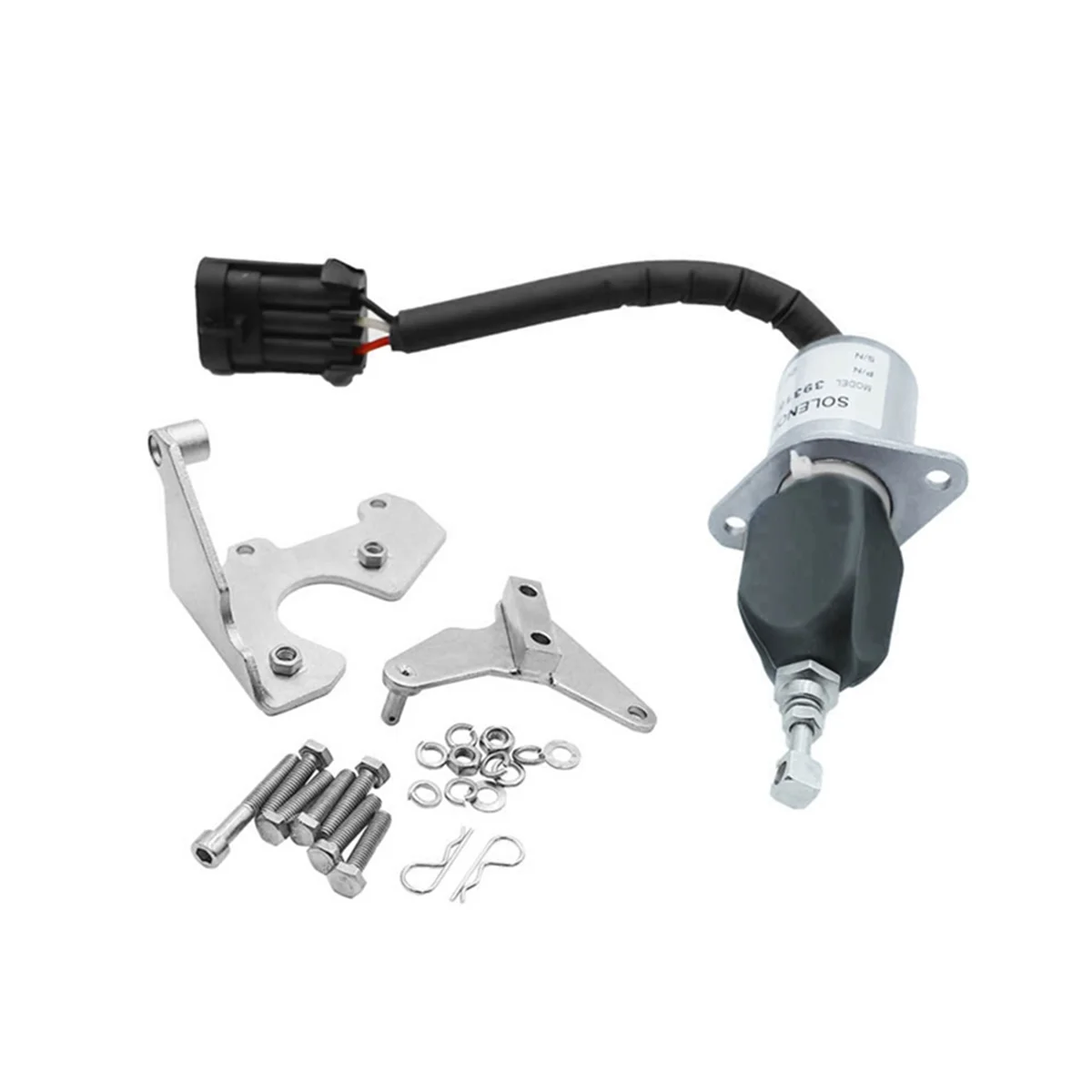 

A40P-12V Fuel Shut Off Solenoid for 5.9L 8.3L Cummins Dodge RAM-Crude Oil Engine Ford Freightliner SA-4981-12 3931570 3935649