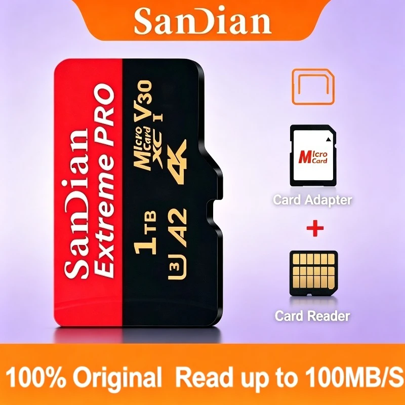 

New Original memory card 512GB 1TB micro tf sd card 128GB 256GB micro tf sd High Speed U3 mini TF card For Phone/Camera/mac