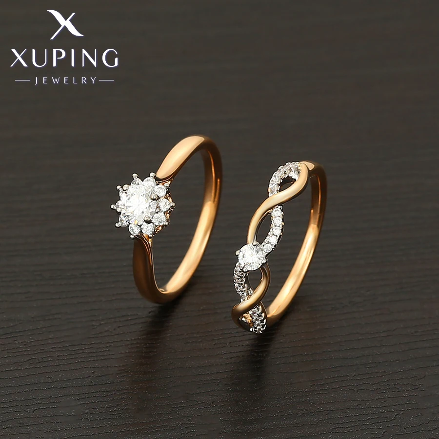 Xuping Schmuck Mode Neue Ankunft Gold Farbe Ring Set für Frauen Männer Hochzeit Geschenke S00104029