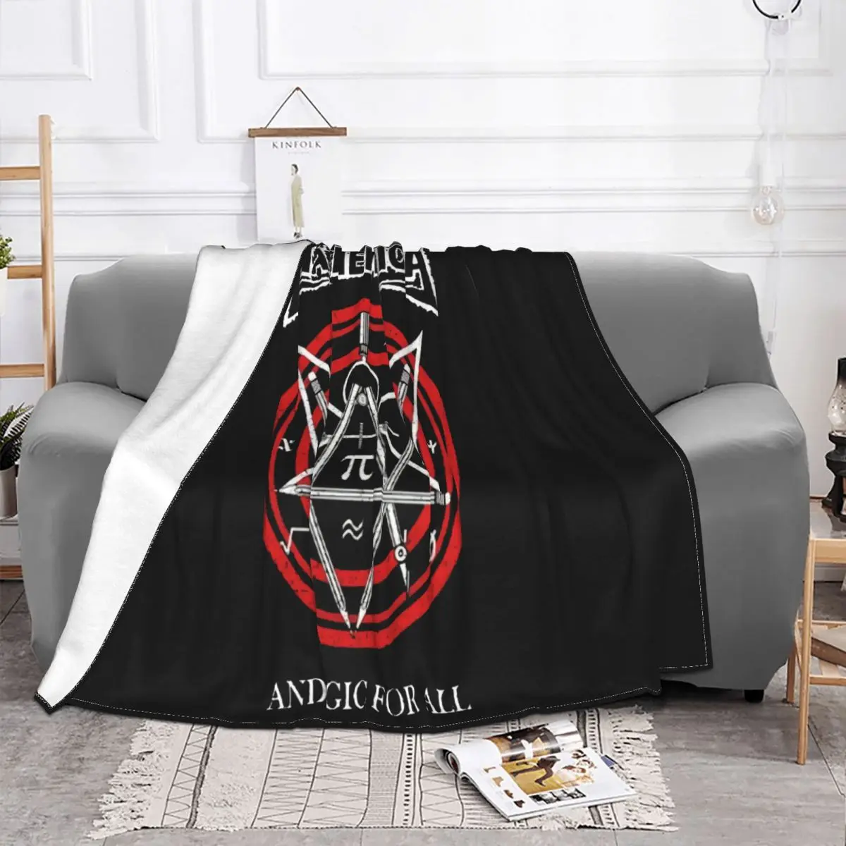 Newest 2018 Mathemat Metalla Style And Lofor All Ro Metal Summer Casual Clothing 2021 Sale Graphic Letter Throw Blanket