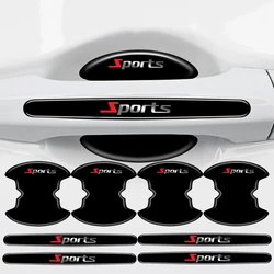 8pcs Car Door Handle Anti Scratch Strip Car Door Bowl Protection Stickers Car Door Protective Stickers Auto Exterior Accessories