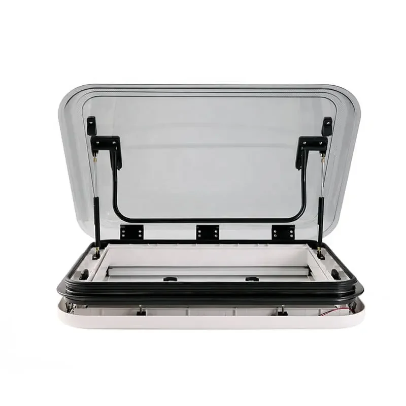 800x500 مللي متر الألومنيوم LED كوة سقف نافذة فتحة ل RV قافلة متنقل مكافحة الحشرات صافي ظلة 70 فتح زاوية ل