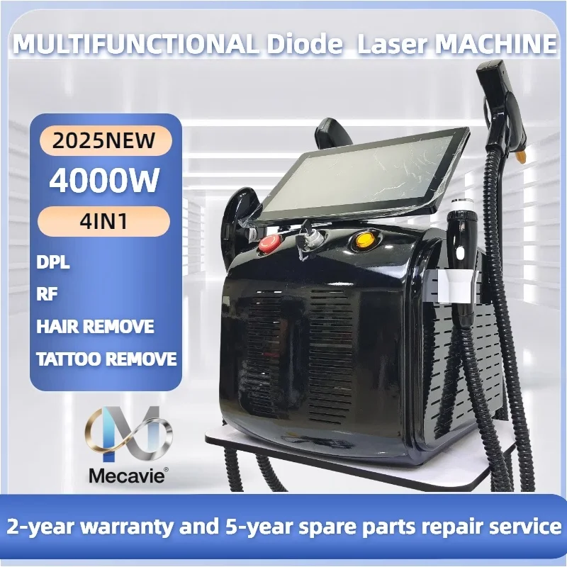 

Latest technology FAC portable laser 4in1 diode laser Pico 808 carbon peel RF IPL pico laser hair removal tattoo removal machine