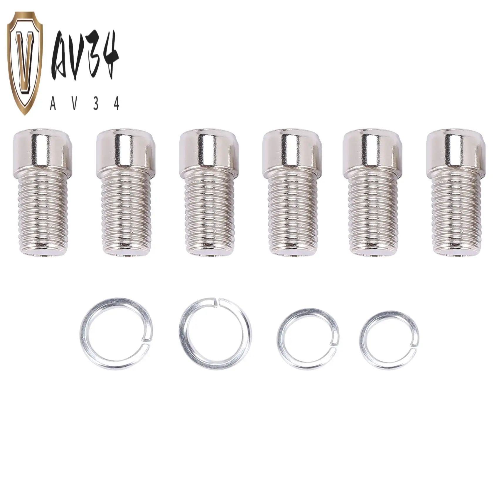 

AV34-CNC Universal Aluminum 10Mm Motorcycle Mirror Mount Riser Extenders Spacers Extension Adapter Adaptor Moto M10 Accessories