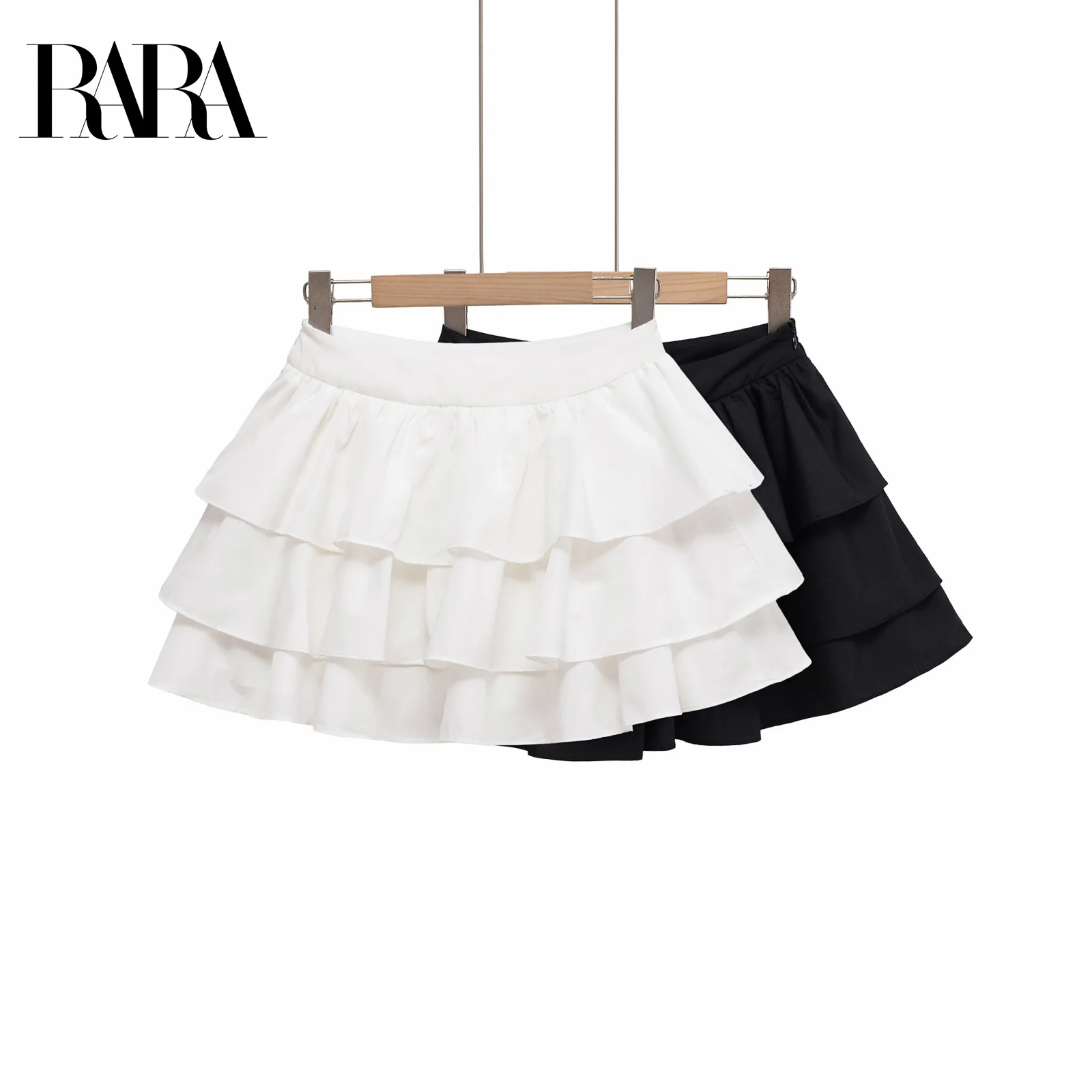 

RARA2025 new summer women's clothing casual fashion simple comfortable girl style loose layered mini dress