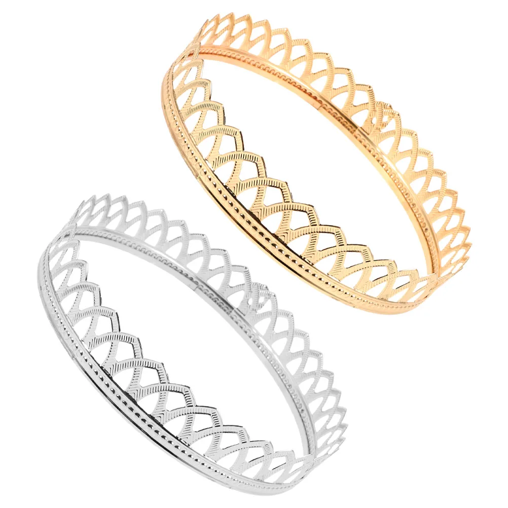 

2Pcs King Crowns for Men Elegant Vintage Prince Costume Hair Accessories Prom Wedding Party Headwear Prince Costume Crown