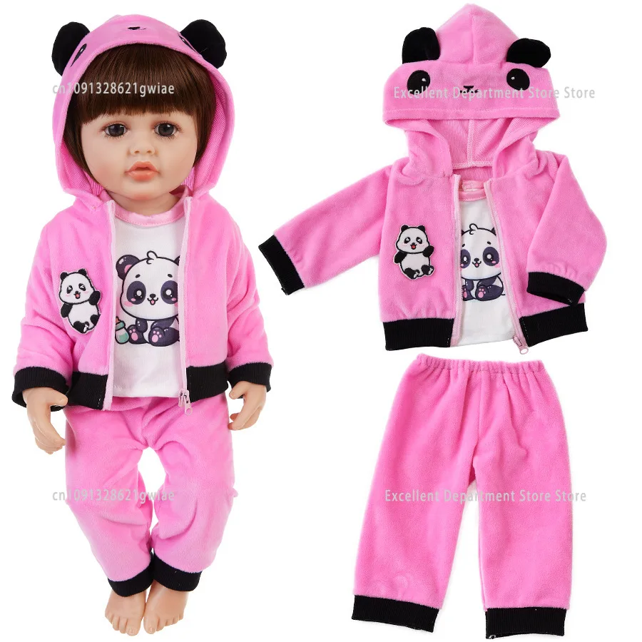 22 بوصة جديد لطيف تولد من جديد دمية قطعة واحدة الملابس مناسبة ل 55 سنتيمتر الطفل تولد من جديد إكسسوارات دمي الأطفال فتاة هدية عيد ميلاد