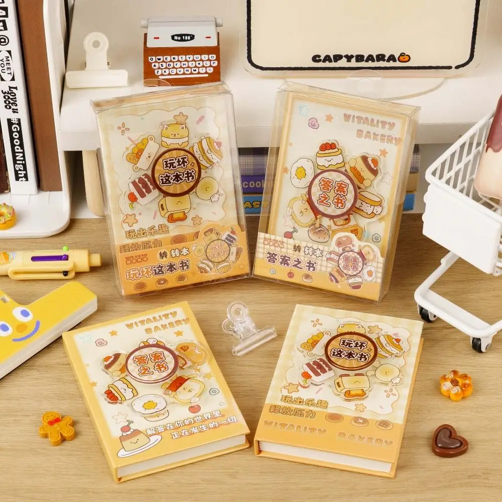 Interesting Color Inner Page Capybara Notebook Gashapon Mahines Rotating Square Writing Pad Diary Panda Small Notepad Office