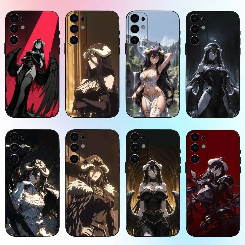 

Animate A-Albedo Cute-es Phone Case For Samsung S25,S24,S21,S22,S23,S30,Ultra,S20,Plus,Fe,Lite,Note,10,9,5G Black Cover